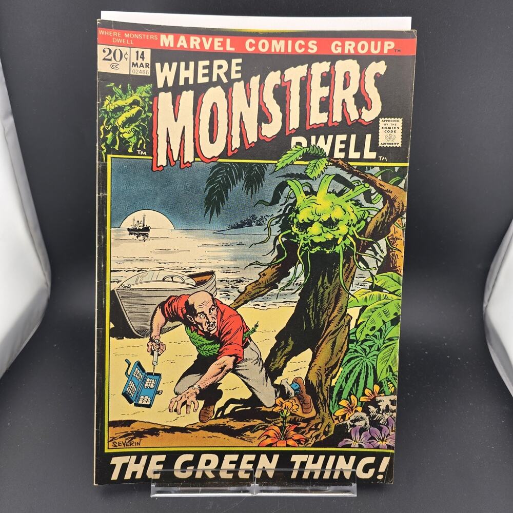 Where Monsters Dwell #14 Marvel 1972 Bronze Age Horror Green Thing VG/FN 5.0 Raw